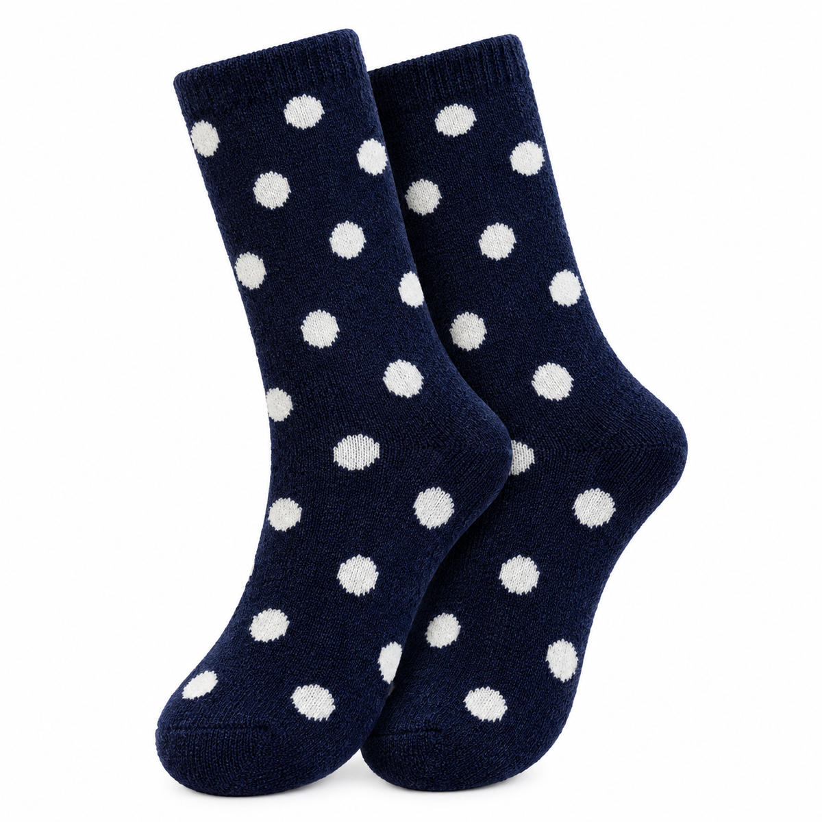DOTTY 6-Pair Polka Dot Wool-Blend Crew Sock Set