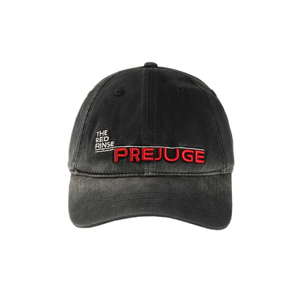 SUNBURN black grey sun-faded embroidered baseball cap front view