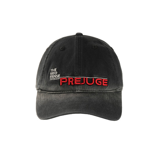 SUNBURN black grey sun-faded embroidered baseball cap front view