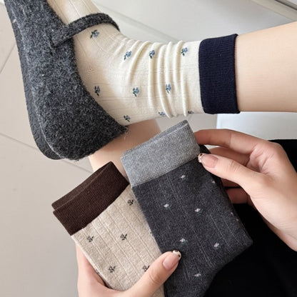 MEADOW original multi-color floral sock styling