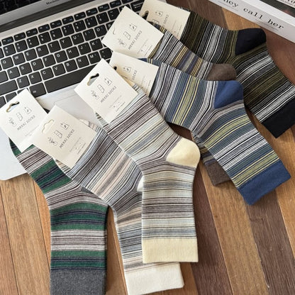 SIGNAL original six-color vintage stripe sock assortment