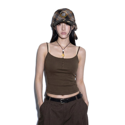 Full-body model wearing REDRINSE FIREFLY plaid bandana hat