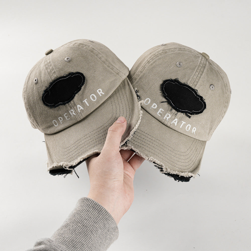 REDRINSE OP distressed washed baseball caps hand-held product styling