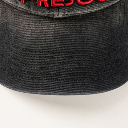 SUNBURN cap curved brim and washed cotton texture