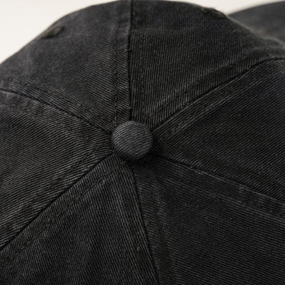 SUNBURN cap crown button and panel detail