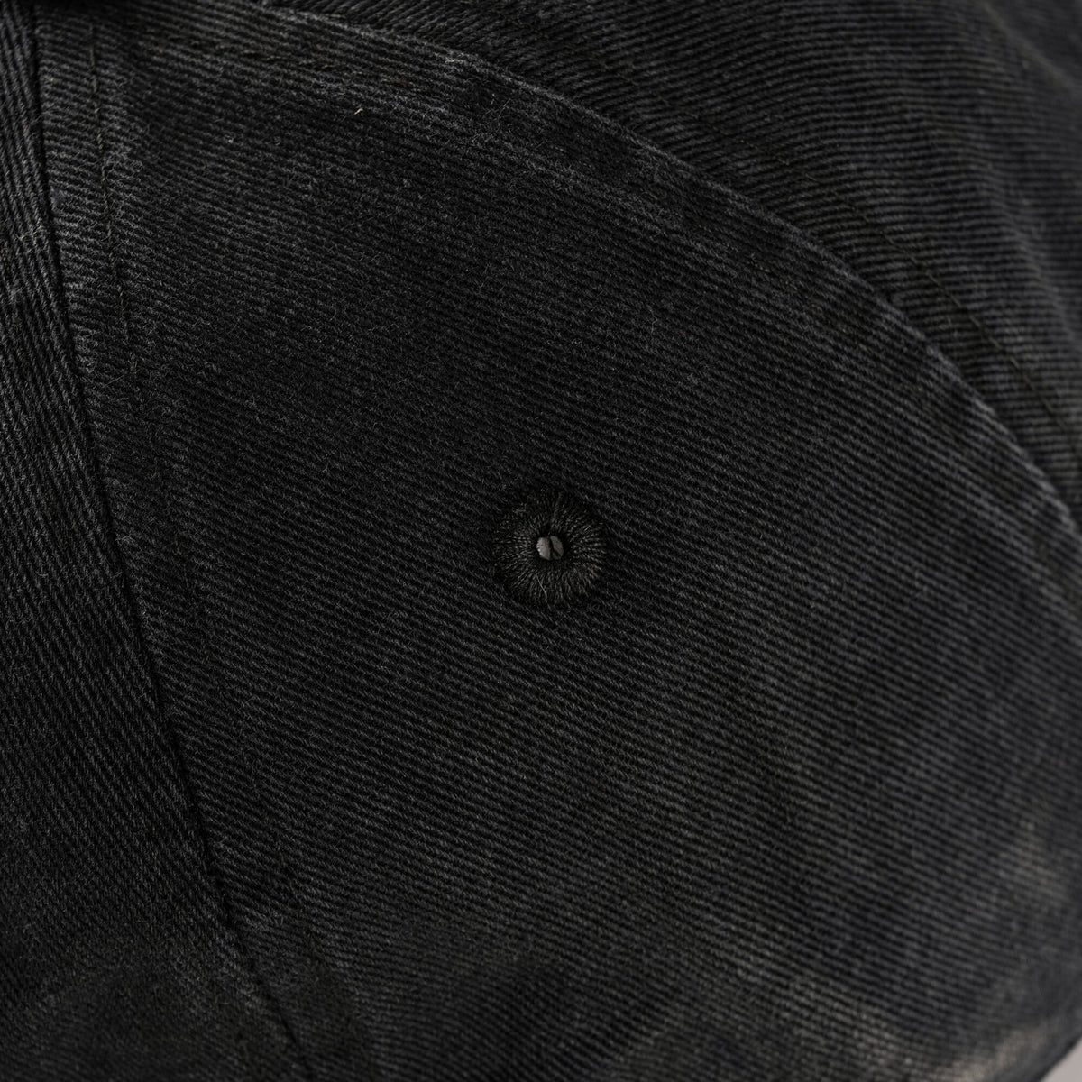 SUNBURN cap embroidered eyelet and washed cotton detail