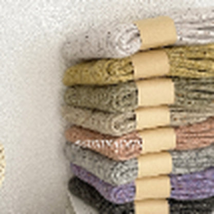 Folded HEARTH wool-blend socks showing ribbed texture
