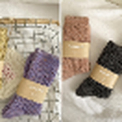 Assorted HEARTH flecked wool-blend sock colors