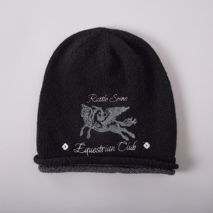 EQUESTRIAN CLUB Wool Beanie Black