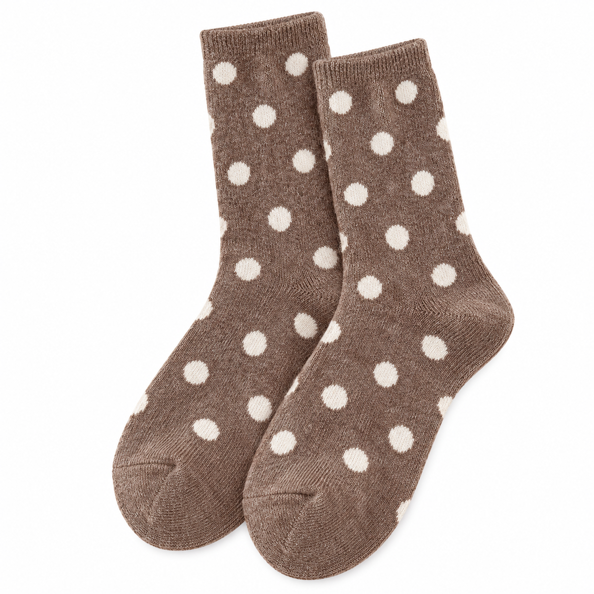 DOTTY 6-Pair Polka Dot Wool-Blend Crew Sock Set