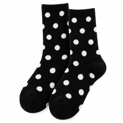 DOTTY 6-Pair Polka Dot Wool-Blend Crew Sock Set