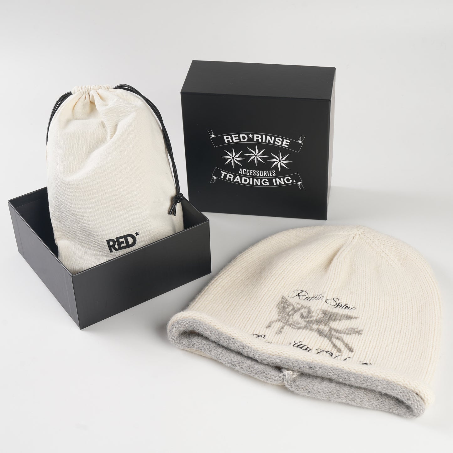 EQUESTRIAN CLUB Wool Beanie White