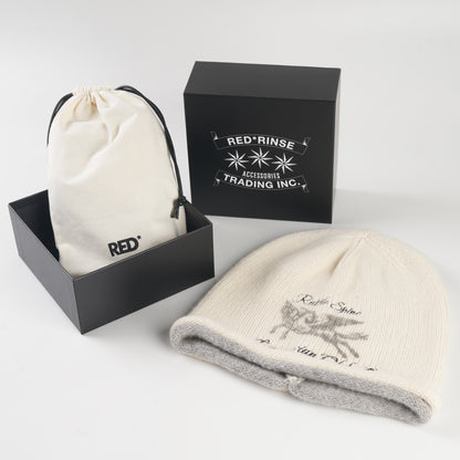 EQUESTRIAN CLUB Wool Beanie White