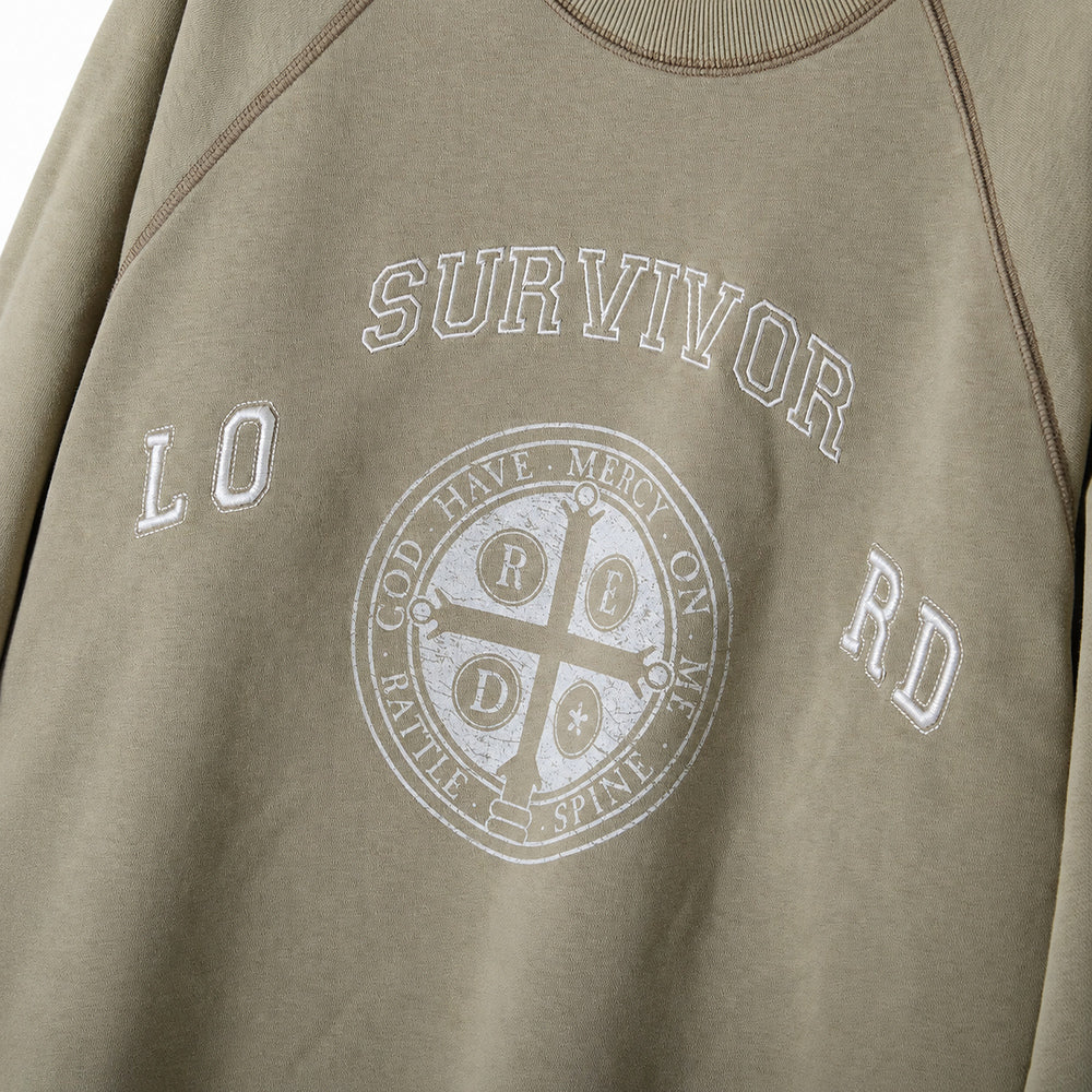 ORACLE sweatshirt vintage embroidered graphic detail